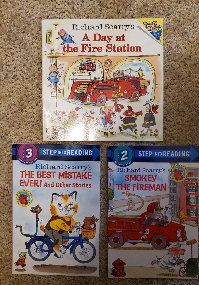 Three Richard Scarry's Busytown Books